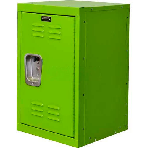 Hallowell® Kid Mini Locker, 15"W X 15"D X 24"H, Sour Apple Green
