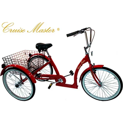 Husky Bicycles 24 Cruise Master Adult Tricycle T324 Red