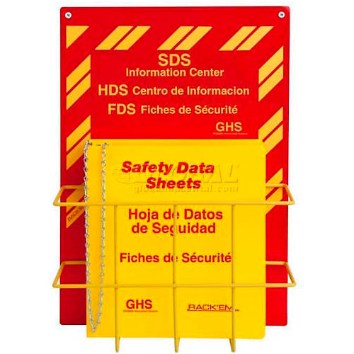 Horizon Mfg. Tri-Lingual SDS Binder and Safety Station, 3015, 1-1/2"W Binder