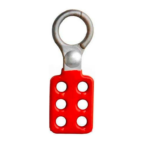 Horizon Mfg. Lockout Tagout Hasp, 5505, Non-Sparking, 1&quot; Opening, Red - Pkg Qty 12