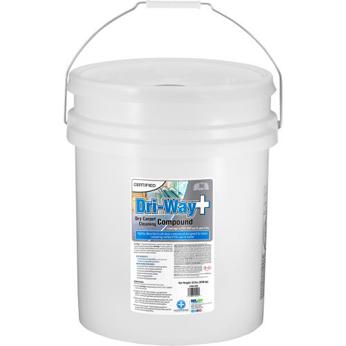 Nilodor Certified&#174; Dri-Way+ Compound, 22 Lbs. Container, Light Citrus Scent, Brown