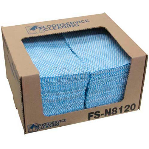 TaskBrand® Counter Food Service Towel, Blue, 12" x 21", 200/Case, NF110QCB