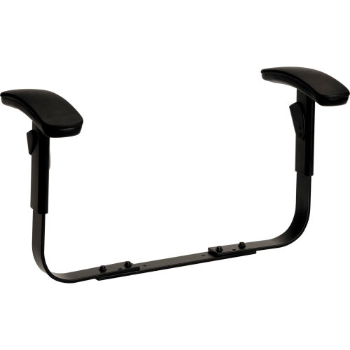 HON&#174; Height-Adjustable T-Arms for ComforTask Series Chairs - Black - 2/Pack