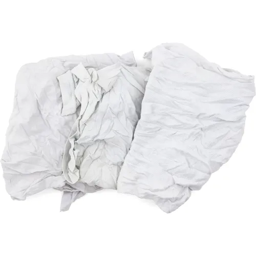 White Knit Recycled T-Shirt Rags