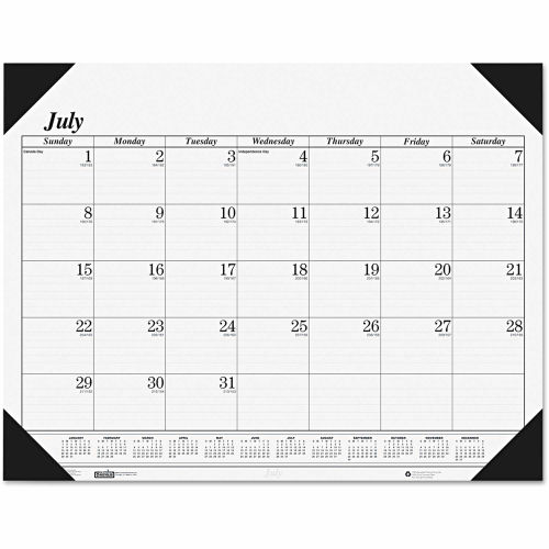 House of Doolittle™ Recycled Economy 14-Month Academic Desk Pad Calendar, 22  x 17, 2022-2023