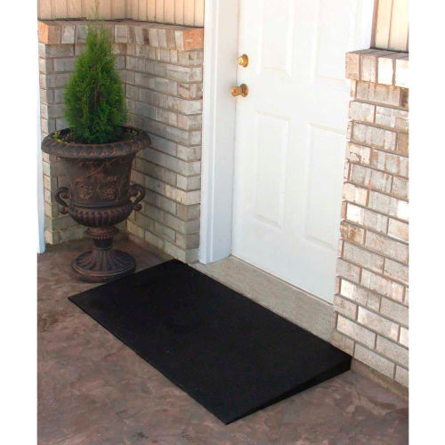 EZ-ACCESS® Transitions® Rubber Mat Threshold Ramp THR 250-1 - 24"L x 48"W 850 Lb. Cap.