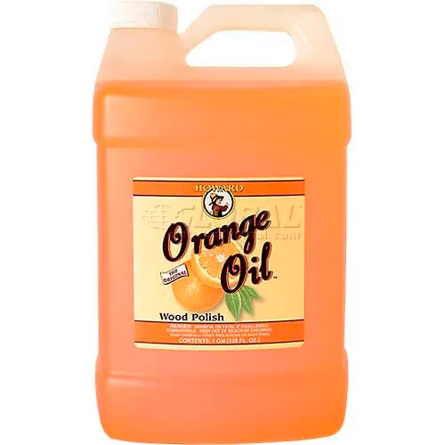 Howard Orange Oil Wood Polish Pour 1 Gallon Jug 4/Case