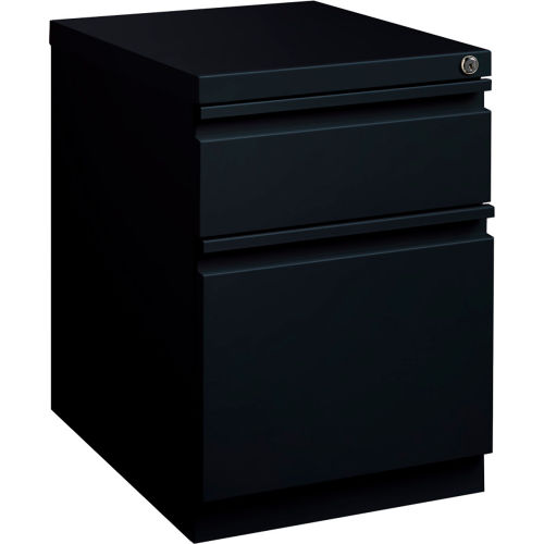 Hirsh Industries® 20" Deep Mobile Pedestal Box/File - Black
