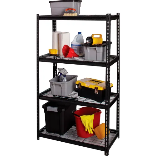 Hirsh Industries 4 Shelf, Iron Horse Rivet Boltless Shelving, Starter