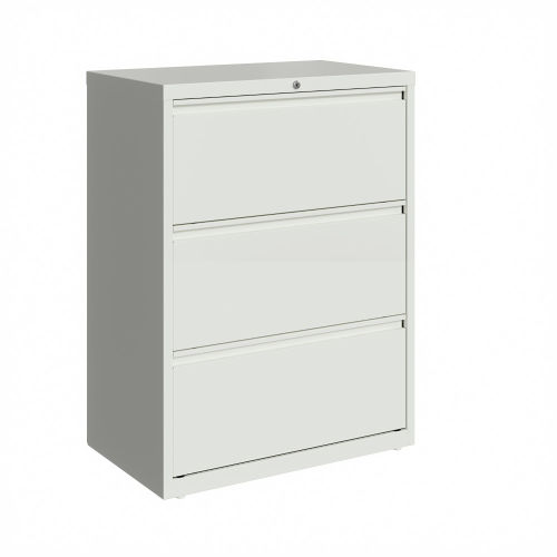 Hirsh Industries&#174 30" Wide 3-Drawer Lateral File Cabinet - White