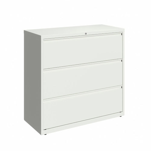 Hirsh Industries® 42" Wide 3Drawer Lateral File White