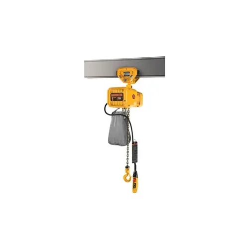 Harrington NERP020LD10 NER Electric Hoist w/ Push Trolley 2 Ton, 10