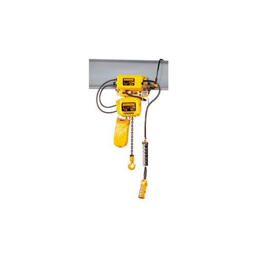 Harrington SNERM 1/2 Ton, Electric Chain Hoist W/ Motor Trolley, 15