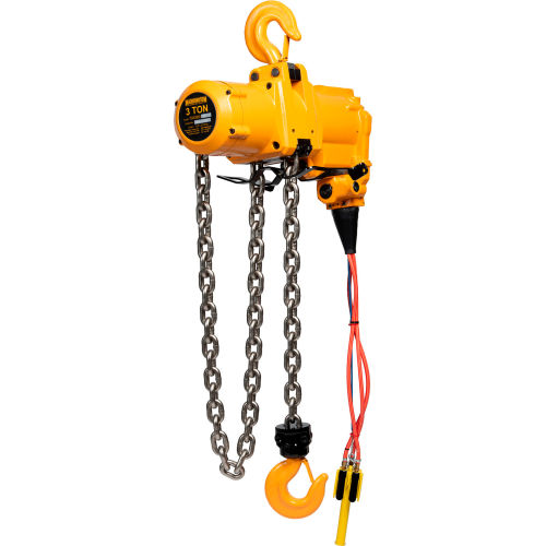 Harrington TCk 6 Ton Air Hoist Pendant Control DoubleFall With 10' Lift