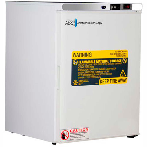 ABS Premier Freestanding Undercounter Flammable Storage Freezer, 4 Cu. Ft.