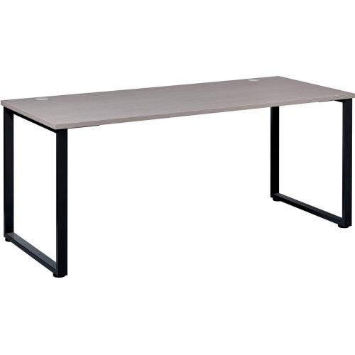 Open Plan Office Desk - 60"W x 30"D x 29"H - Gray Top with Black Legs