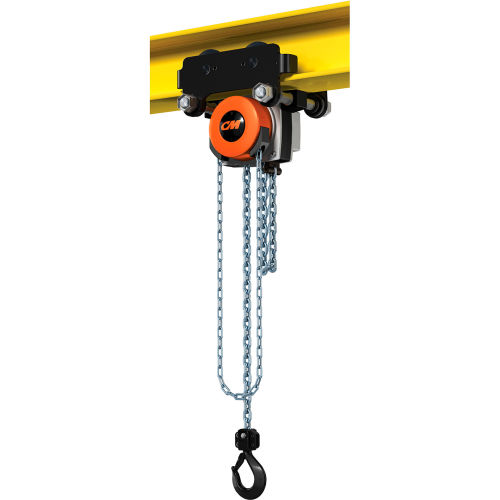 CM Hurricane 360° Hoist & Trolley Combo Standard 2 Ton Capacity, 20' LIft