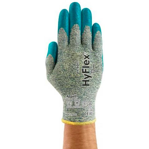 HyFlex&#174; Cr+ Foam Nitrile Coated Gloves, Ansell 11-501-10, 1-Pair