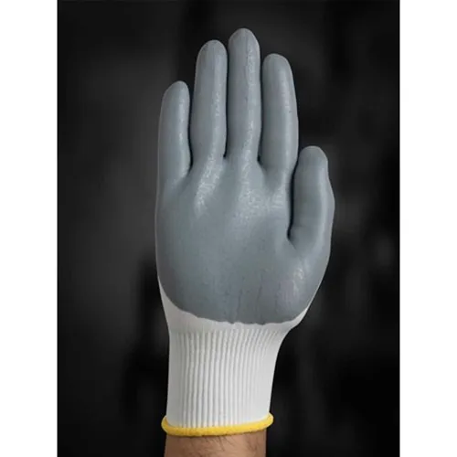 HyFlex Foam Gloves White-Gray Size 7 12 Pairs