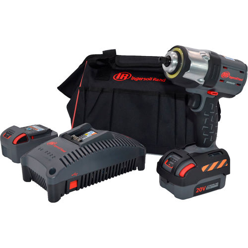 Ingersoll Rand® Cordless Impact Wrench Kit, 3/8" Drive, 1900 RPM, 365 ftlb