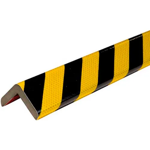 Corner Protection Safety Foam Guard, Type H+, Black / Yellow, Self