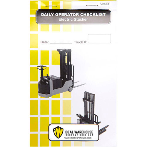 Replacement Checklist 70 1086 Cp For Ideal Warehouse Electric Stacker