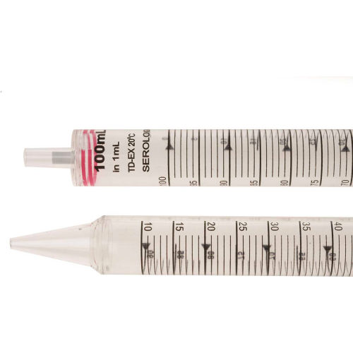 CELLTREAT® 100ml Serological Pipet, Individually Wrapped in Bags, Sterile, 50/Case