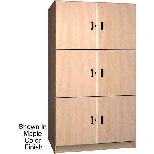 Ironwood 2 Compartment Solid Door Wood Storage Cabinet, Natural Oak Color