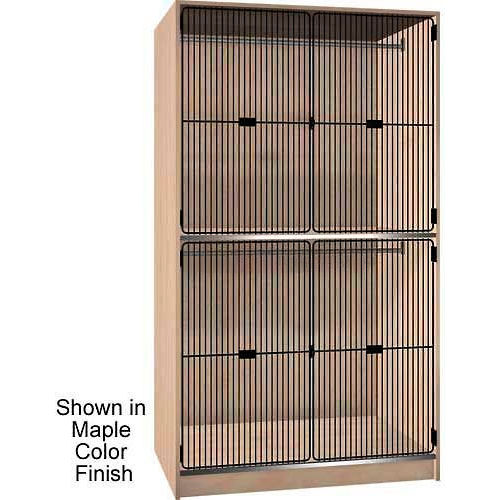 Ironwood 2 Compartment Wardrobe Cabinet, Grey Grill Door, Cactus Star Color