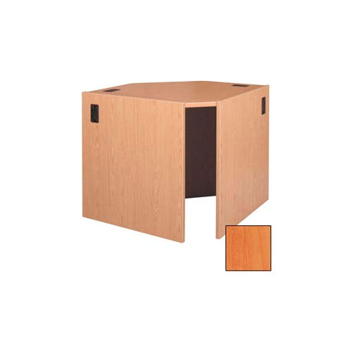 Radius Corner Connector - 51-3/8"W x 36-3/8"D x 32-1/8"H Oiled Cherry