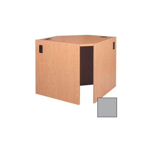 39" Radius Corner Connector - 51-3/8"W x 36-3/8"D x 39-1/4"H Gray