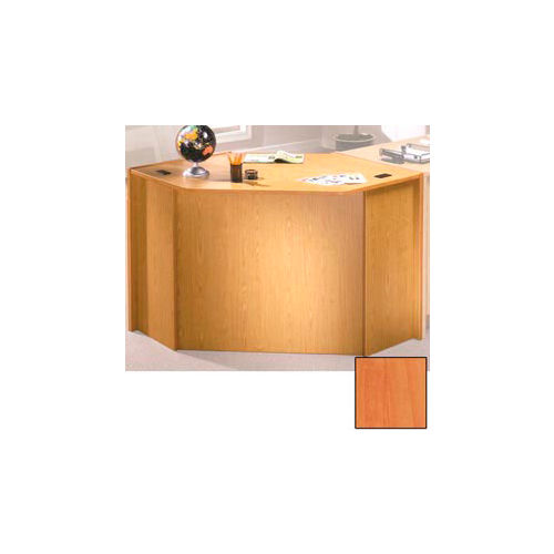32" Corner Unit - 69-1/4"W x 49"D x 32-1/8"H Oiled Cherry