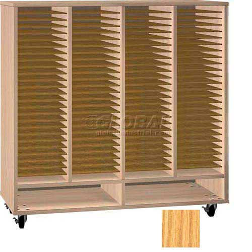 Ironwood Mfg. FS Series - 100 Open Folio Music Storage Cabinet - Oak Color