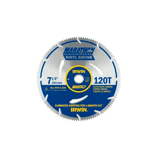 Vinyl Siding Circular Saw Blade 71/4" 120t X Universal Arbor Carded