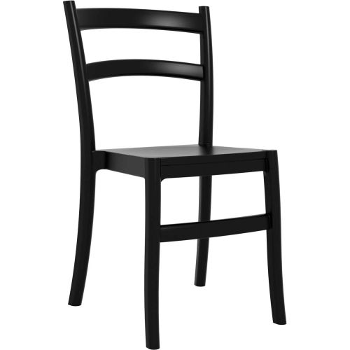 black cafe dining chair