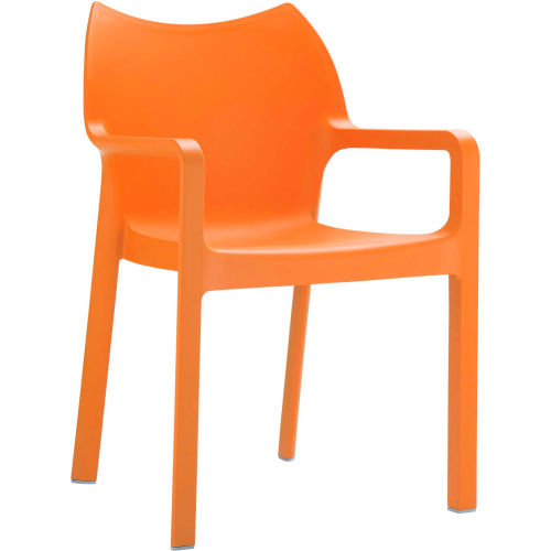 orange chair plastic