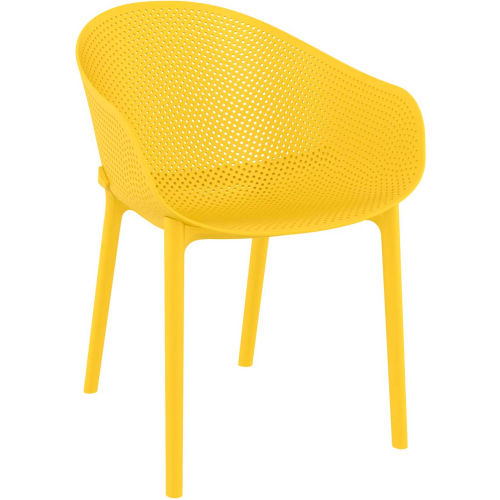 Siesta Sky Resin Dining Armchair, Yellow
