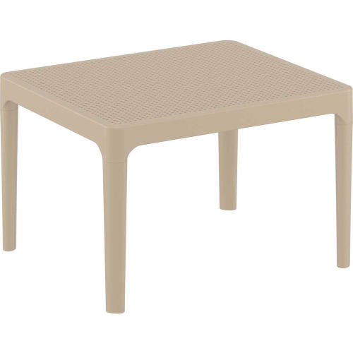 Siesta Sky 24" Outdoor Resin Side Table, Taupe