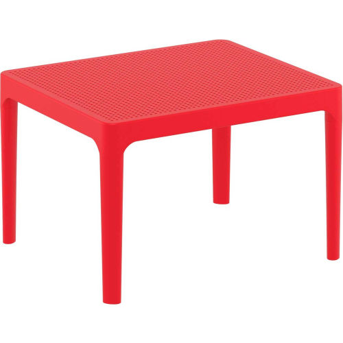 Siesta Sky 24" Outdoor Resin Side Table, Red