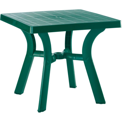 Siesta Viva 31" Square Resin Dining Table, Green