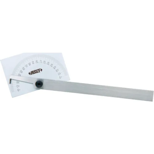 Insize Stainless Steel Protractor, 0-180°