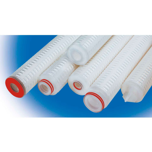 High Purity Pleated Poly Cartridge Filter 0 0.45 Micron - 2-3/4 Dia x 30H EPDM Seals, 222 w/Fin