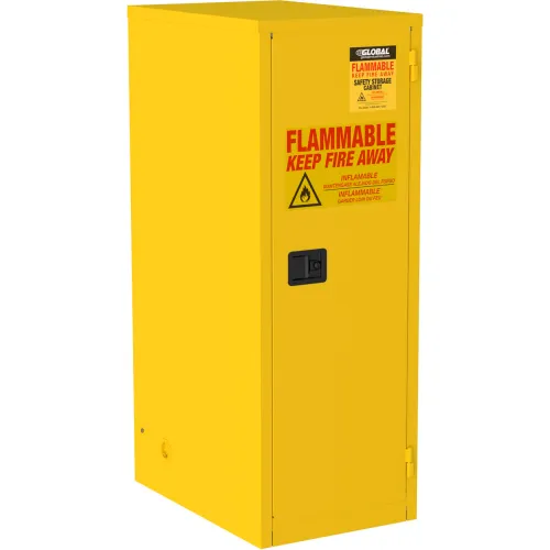 Global Industrial™ Flammable Cabinet, Self Close Double Door, 90