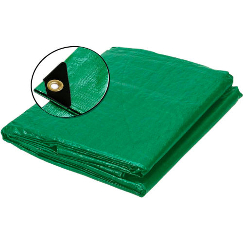 BOEN Heavy Duty Tarp 12x12 Weave, 40' x 60' Green GT4060