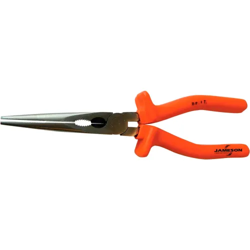 Jameson 8-in Insulated Electrical Long Nose Pliers with Wire Cutter Jameson 8-in Insulated Electrical Long Nose Pliers with Wire Cutter