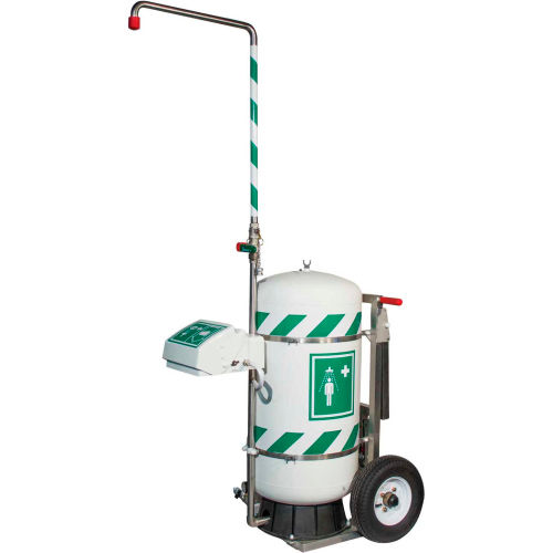 Hughes Mobile SelfContained Emergency Safety Shower With Eye/Face Wash