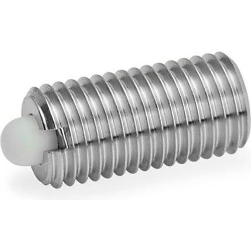 J.W. Winco GN616 Spring Plungers, Plastic, Nose Pin, Standard Spring, 0