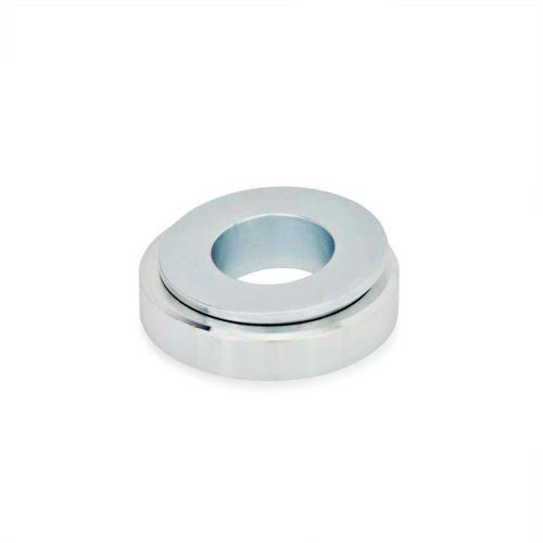 J.W. Winco GN 350.3 Spherical Leveling Washers, Steel, Zinc Plated, M10, 3/8"T, 11/4" Outer Dia.