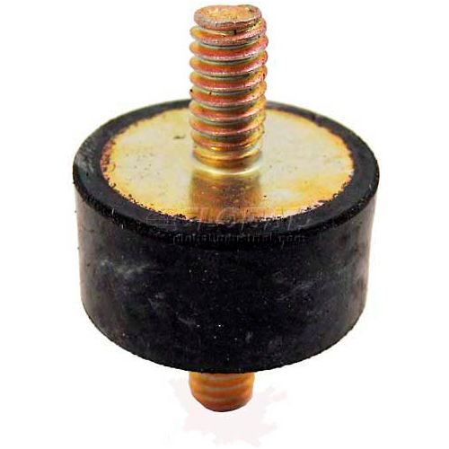 Vibration Mount, 2 Threaded Studs, 2.00" Dia, .75"H, 3/8-16 Thread