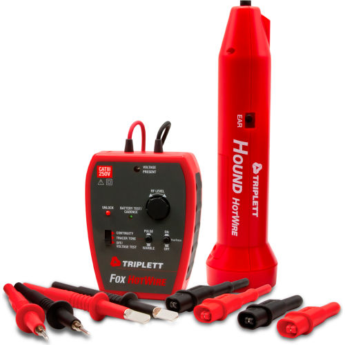 Triplett Fox & Hound Hotwire Live Wire Tone & Probe Kit w/ LED Headlights